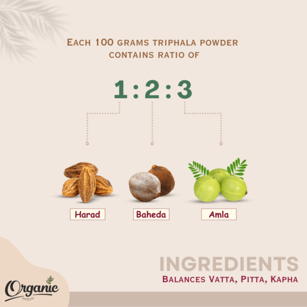 Organic Needs Triphala Powder - Image 2