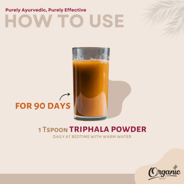 Organic Needs Triphala Powder - Image 3