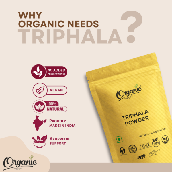 Organic Needs Triphala Powder - Image 5