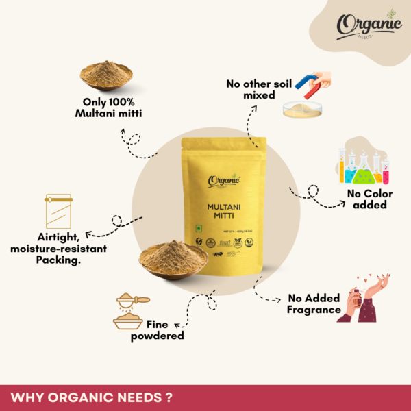 Organic & Pure Multani Mitti & Rose Water - Image 5